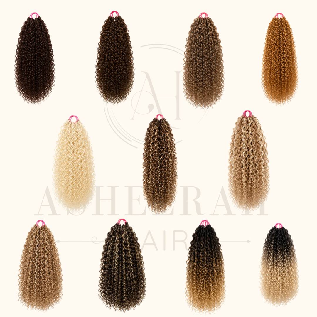 Colored crochet Human hair