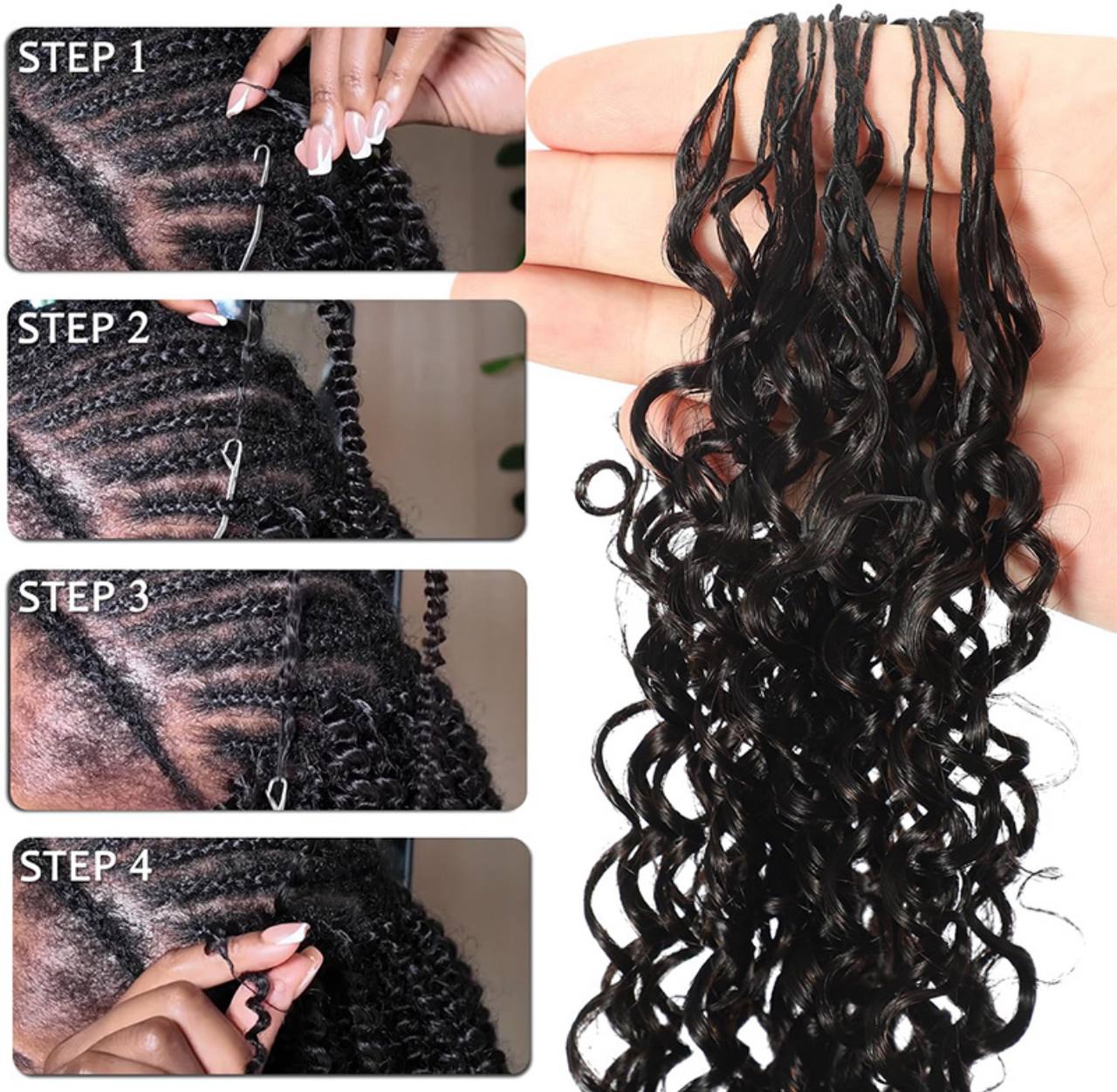 Burmese Curly Crochet Human hair