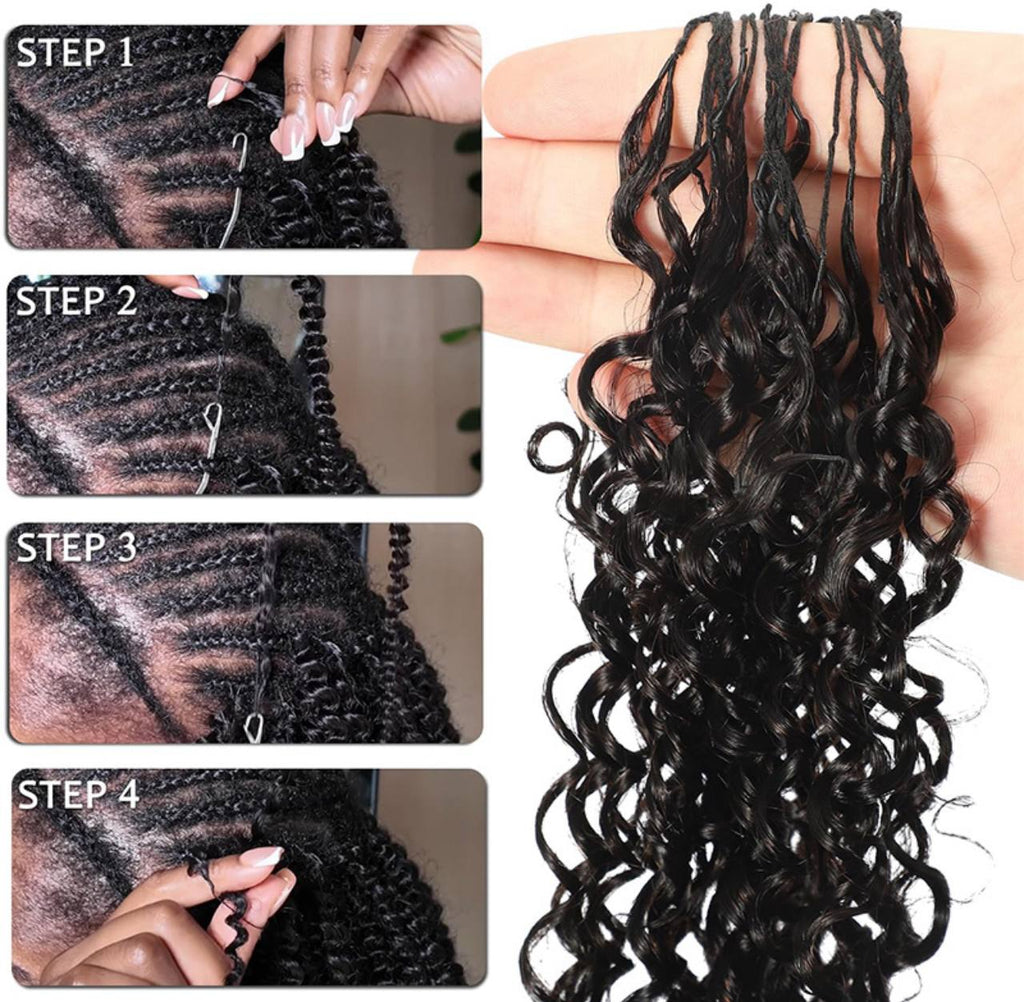 Pixie Curly Crochet human hair