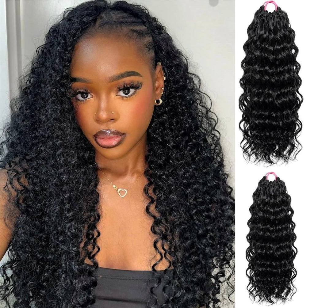 Water wave Crochet human hair