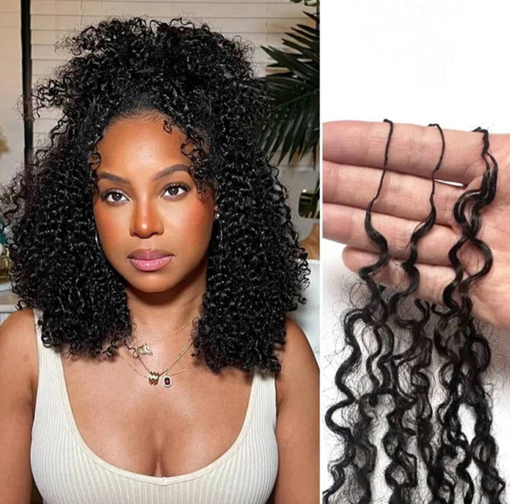 Pixie Curly Crochet human hair